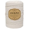 DXRPO Macrame Yarn 3 mm x 300 m, Natural Macrame,