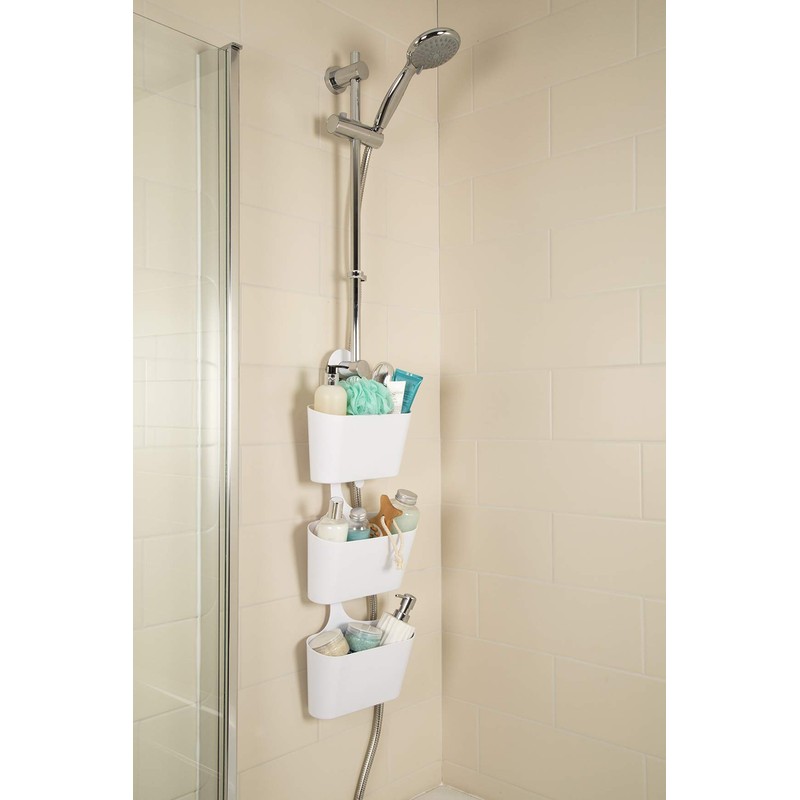 Croydex PA120822 Shower Basket, White, One Size