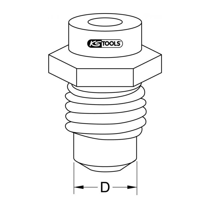 KS Tools 150.9574 Mouthpieces for riveting, 5mm