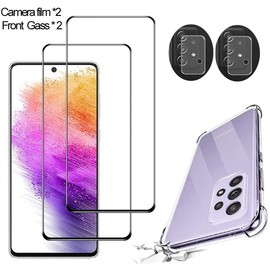 YAPANIZCEL MICA COMPATIBLE CON SAMSUNG GALAXY A33 5G 2 UNIDADES, MICA CRISTAL TEMPLADO Protector de Pantalla  Mica para cámara (2 Micas  2...         