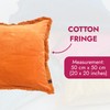 Ragged Rose Felicity Fringe Velvet Cushion Cover - 50cm x