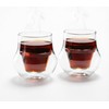 SYJAN HOME Double-Walled Espresso Cups,Small Unique Glass,Set of 2, 4oz