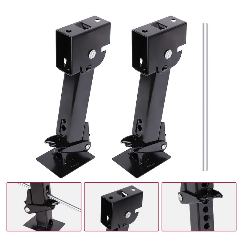 2PCS Swing Down Trailer Stabilizer Jacks - 7" Drop Leg,