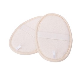 FOMIYES Sponge Scrubber Set Pcs Natural Exfoliating Pads for Bath Cloth Backing Elastic Band