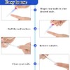 6 PCS Glass Nail File and Cuticle Pusher, Glass Nail