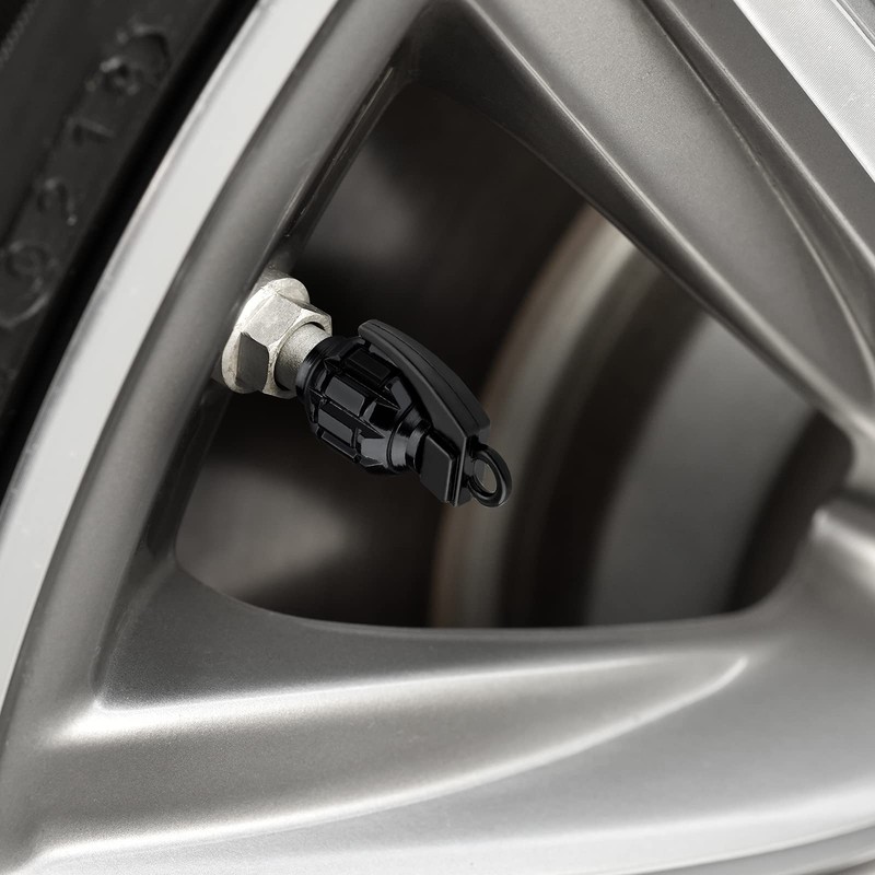Dannisly Aluminum Valve Stem Caps, 4 Pack Car Wheel Tire