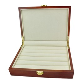 SCIKHEFT Wooden Jewelry Organizers and Storage Box Piano Lacquer Solid Wooden Jewelry Box Cufflinks Earings Showcase