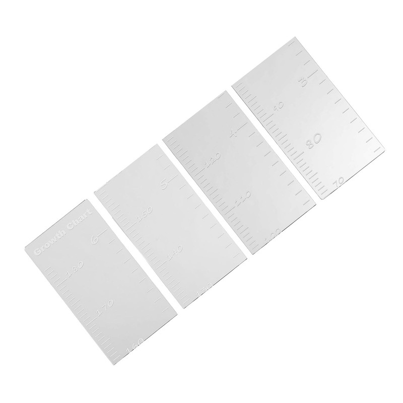 Espejo con Tabla de Crecimiento para Niños, Irrompible, Versátil, Transparente,