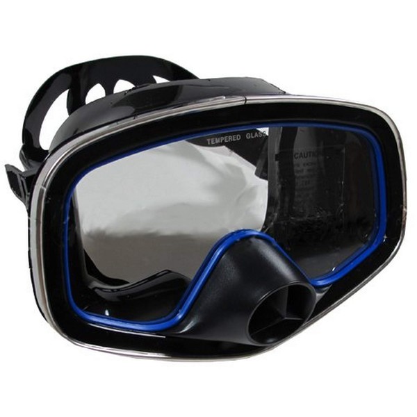 Scuba Choice Scuba Diving Classic Free Dive One-Window Silicone Purged Mask , Black
