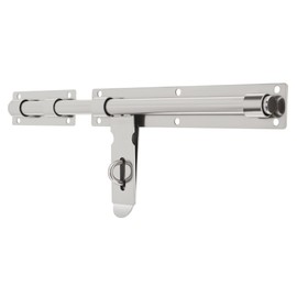 HOJLKLD 14 inch Heavy Duty Gate Latch, 304 Stainless Steel Slide Bolt Latch with Padlock Hole,Thickened Barrel Bolts Safety Door Lock for Large Wooden/Metal Gates/Fence Gate (14 Inch)