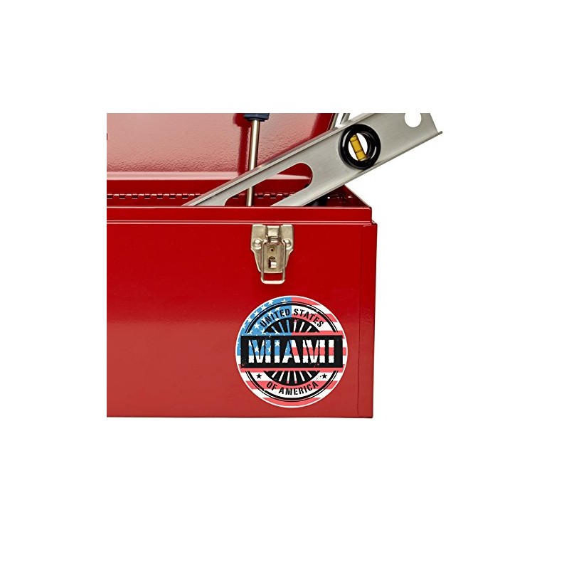 2 x 10cm Miami Florida USA Vinyl Sticker Travel Luggage