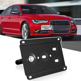 Tow Hook Adapater No Drill Front Grille License Plate Mounting Bracket Holder Compatible with Volvo S60 | 2019-2023; V60 2015-2023; XC60 | 2008-2017; XC60 | 2018-2023