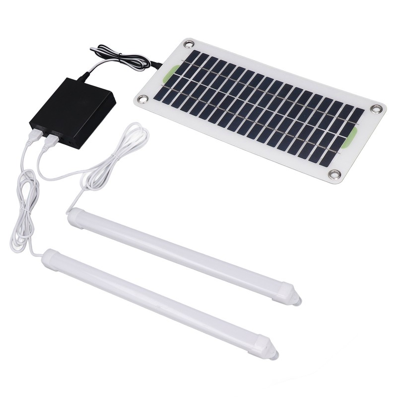 Solar Light Tube 30W 12V5V Dual USB LED Solar Panel