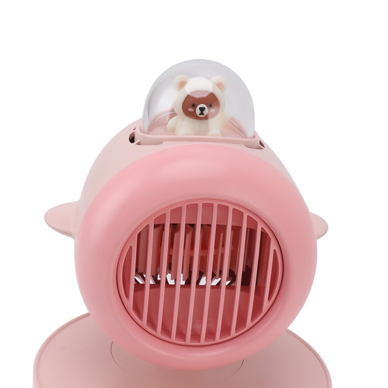 Mini Bear Cooling Fan USB Charging Misting Desktop Fan Table