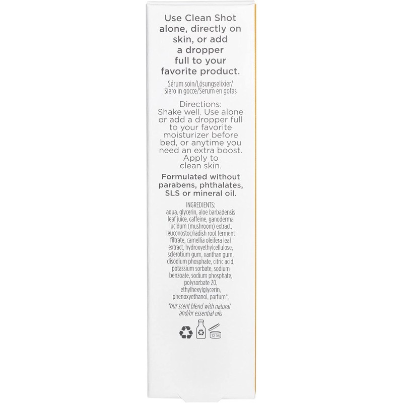 Clean Shot Mushrooms and Caffeine 7 Percent by Pacifica for