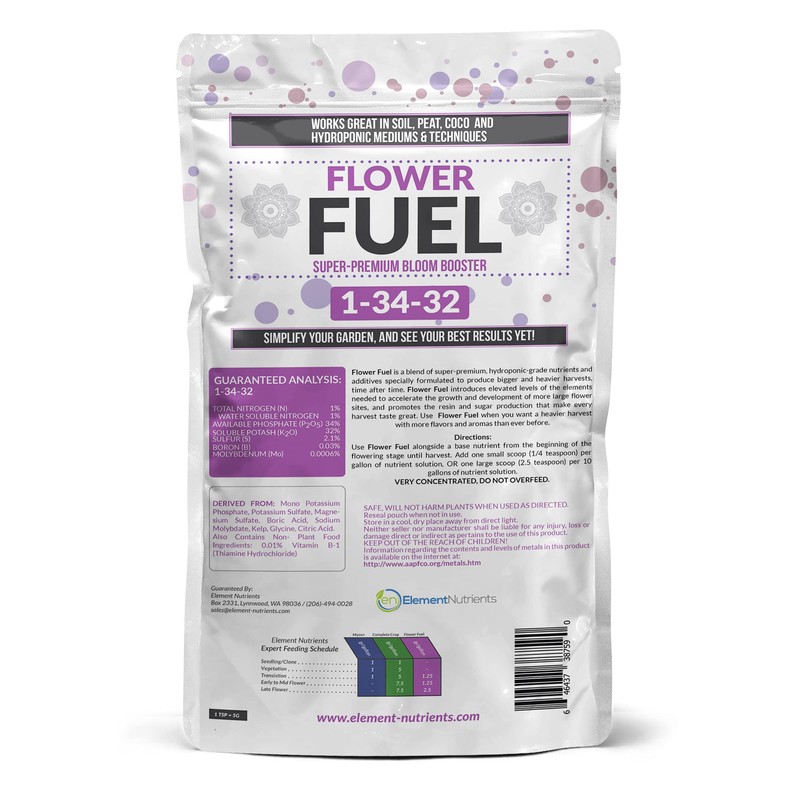 Flower Fuel 1-34-32, 1000g - The Best Flower Additive for