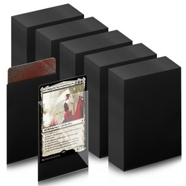 Mexgcom Pack of 500 Card Sleeves, 66 x 91 mm Trading Card Sleeves, Perfect Matching Inner Sleeves, Compatible with MTG, Trading Cards, Sports Cards, Baseball and Football Cards (Black)
