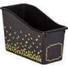 Teacher Created Resources Black Confetti Plastic Book Bins - 6