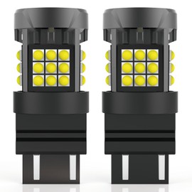 FAXCARS WT21W LED Reverse Bulbs for Ford 2020 2021 2022 2023 2024 2025 F250 F350 F450 F550 Super Duty XL XLT Backup Lights, 6500K Cool White Direct Replacement Reversing Lamp, Pack of 2