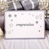 KESOTE 5 Sheets Glitter Silver Star Stickers, Self-Adhesive Assorted Star