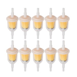Zreneyfex Inline Fuel Filter 1/4 x 5/16 Inch/ 6x 8mm Replacement for Kawasaki Kohler B&S John Deere ATV Generator Lawnmower 10Pcs