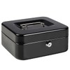 Medium Metal Cash Box with Key Lock Safe and Money
