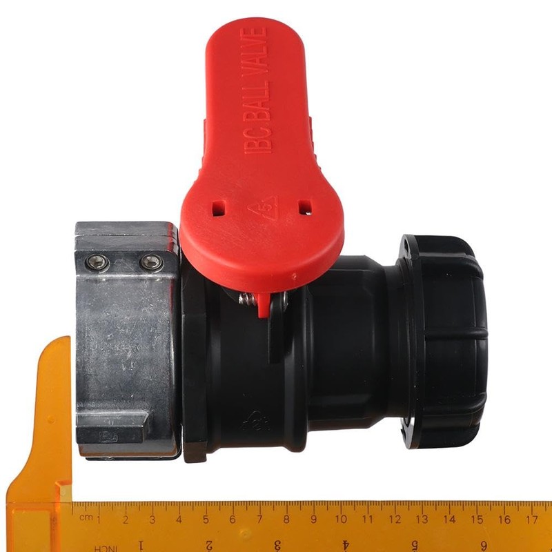 SHUATI 75mm IBC Tote Tank Adapter Ball Valve,Chemical Drum Valve,Tonne