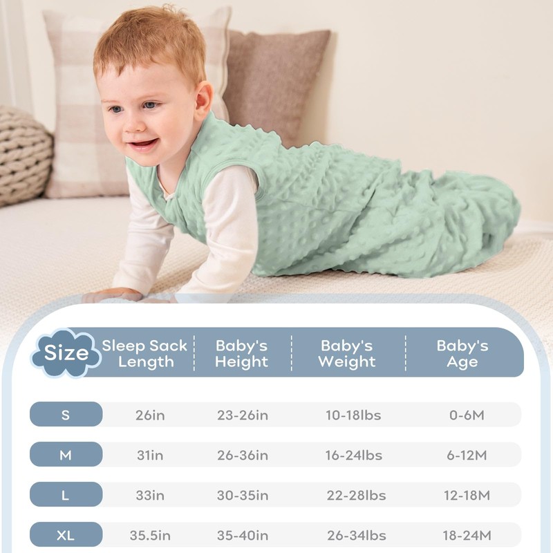 Yoofoss - Saco de dormir de forro polar para bebé,