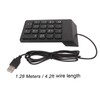 Wired Number Pad 18 Keys Ergonomic USB Plug and Play
