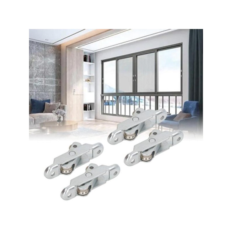 Wheel Roller Pulley with Slot, Stainless Steel Sliding Door Window,