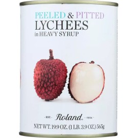 Roland Foods Pack of 3 Whole Lychees in Heavy Syrup Sweet Juicy Fruit Snack 1.25 Pound