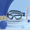 Kids Anti-Fog Swim Goggles with Case – Waterproof Big Frame