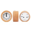 Beech Wooden Mute Silent Alarm Clock No Ticking for Home
