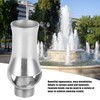 Stainless Steel Cedar Shaped Fountain Nozzle Adjustable Water Spray Head