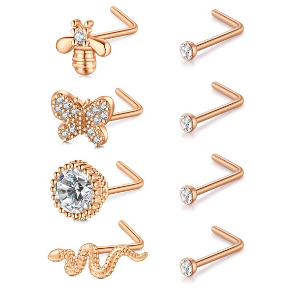 VF VFUN 20 g Nose Piercing Hypoallergenic Nose Ring Surgical