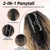 Lommel Ponytail Extension, Claw Clip Ponytail Extension for Women Long