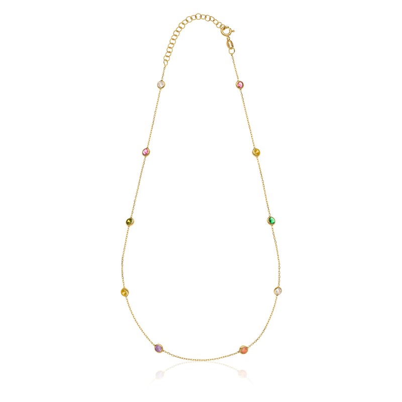 Aka Gioielli® - Women's Choker Gold-Plated Sterling Silver 925 with