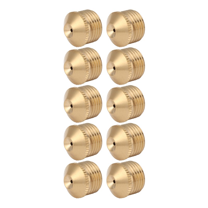 10pcs Brass Misting Nozzles Fog Sprinkler Head for Factory Site