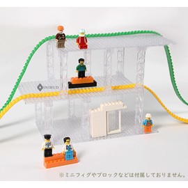 INIBUD Clear Foundation Board Block Plate Classic Compatible 16x32 Pitch Double-Sided with Columns 3 Planks 12 Pillars Set