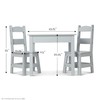 Melissa & Doug Table & Chairs-Gray Furniture - Wooden Activity