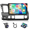 4G+64G Car Radio Stereo for Honda Civic 2006-2011, Wireless CarPlay