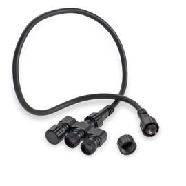 CLGarden IP44 Low Voltage 3-Way Splitter Plug & Light Plug-In System LED 12 V 3 Multiple Plug