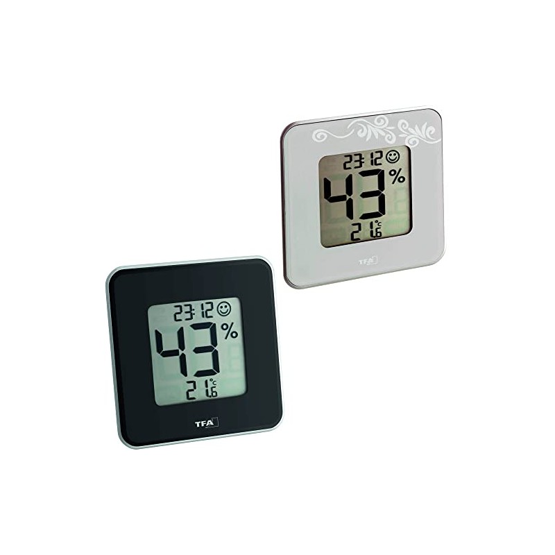 TFA Set Thermo-Hygrometer 30.5021 Style 1 x schwarz + 1