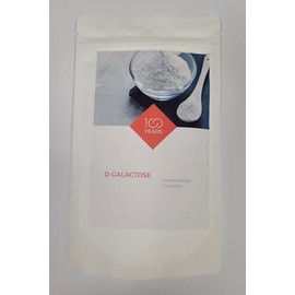 100years - D-Galactose 500g - for Babies, Infants and Allergy Sufferers - Lactose Free, Gluten Free - Filled in Germany - Resealable Kraft Paper Bag without Aluminium