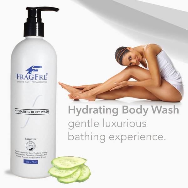 FRAGFRE Body Wash - Fragrance Free Hypoallergenic Sulfate Free Parabens