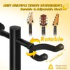 UPELLA 6-Holder Guitar Stand - Heavy Duty, Universal Wheel Design,