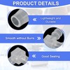 uxcell 1/4" Hose Barb Fitting, 8 Pcs Equal Barbed 90