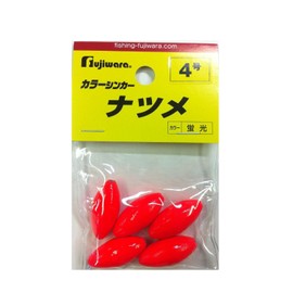 huziwara (Fujiwara) Color Sinker Natsume 4 # # # # Fluorescent Red