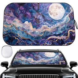 Windshield Sun Shade - Car Sun Shade Windshield, Reflector Sunshade Offers Ultimate Sun Protection for Hatchback, Truck, SUV, MPV