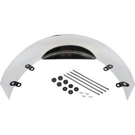 Universal Chrome Radiator Cooling Fan Shroud, 5-1/2 Wide